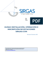 Guia para La Instalacion Operacion e Inscripcion de Estaciones SIRGAS-CON