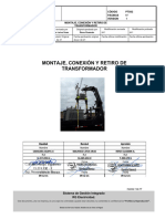 Pts Nø 02 - Montaje, Conexion y Retiro de Transformador