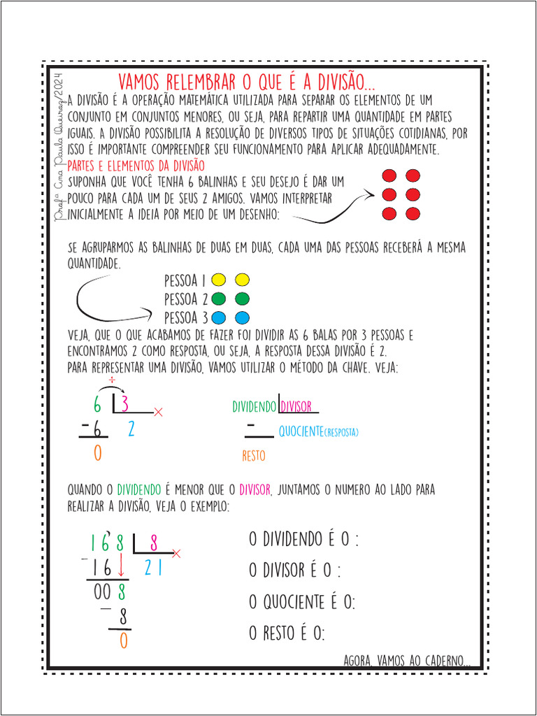 Conceito de Divisão para 2º Ano | PDF
