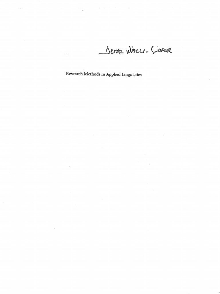 RESEARCH METHODS IN APPLIED LINGUISTICS PDF intelligence overview