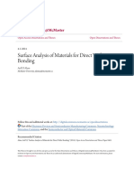 Surface Analysis of Materials For Direct