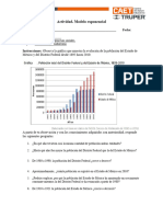 Actividad. Modelo Exponencial