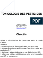 Toxicologie Des Pesticides