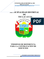 Terminos de Referencia para Servicio de Corte en Roca Fija Con Equipo