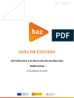 GUIA - DE - ESTUDIO - Introducción A La Dirección de Producción Audiovisual