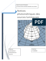 Notices photométriques des sources lumineuses