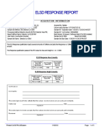 ELS Detector Response Report