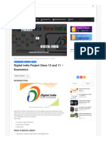 Hscprojects Com Digital India Project Class 12 Economics