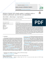 Genetic Risk To Family Members (Mendes Et Al., 2024)