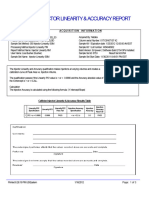 Injector Linearity & Accuracy Report