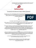 Document For The Admission of Shares Without A Prospectus (June 2023 II)