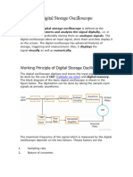 Working Principle of Digital Storage Oscilloscope