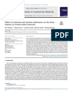 Effects of Chemical and Mineral Admixtures on the 2019 Case Studies in Const