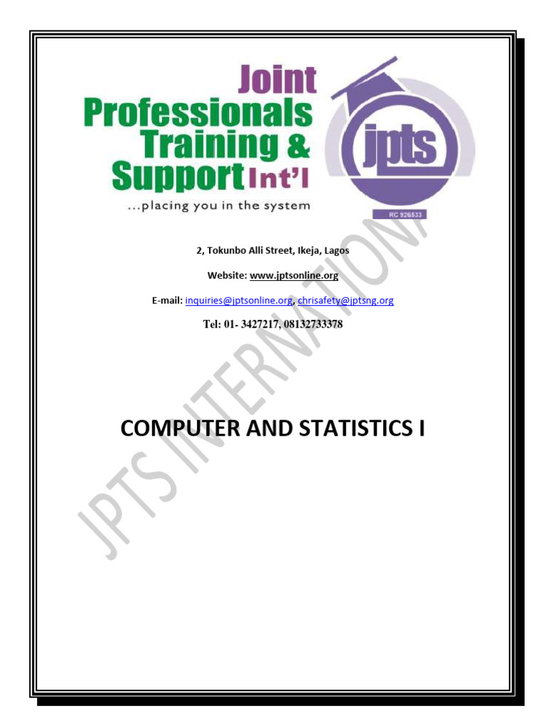 Computer and Statistics | PDF | Computer Hardware | Statistics