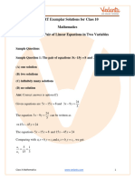 NCERT Exemplar for Class 10 Maths Chapter 3 - Pair of Linear Equations in Two Variables (Book Solutions)