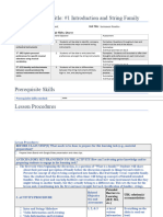 Lesson Plans - Instrument Families Unit