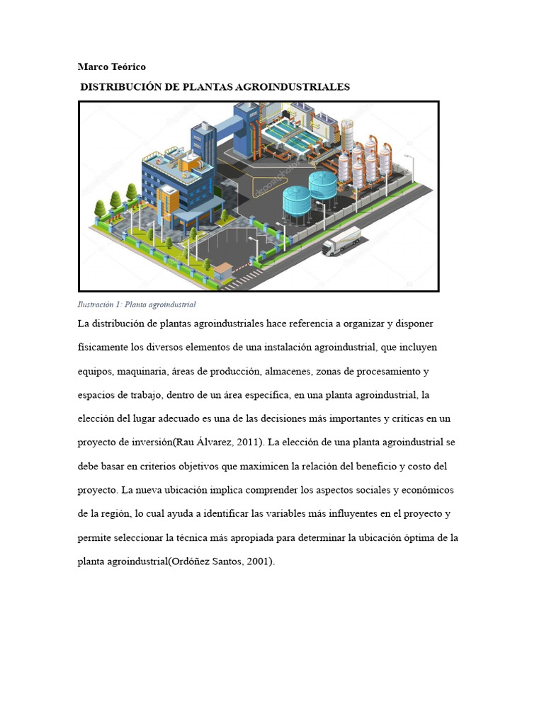 Distribución de Plantas Agroindustriales | PDF | Costo de la vida