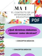 Tema 1. El Contexto de La Intervención Educativa