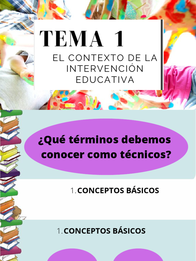 Contexto de la Intervención Educativa | PDF | Aprendizaje | Educación ...