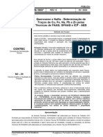 N-1897 Querosene e Nafta - Determinação de Traços de Cu, Fe, Na, PB e ZN Pelas Técnicas de FAAS, GFAAS e ICP - AES