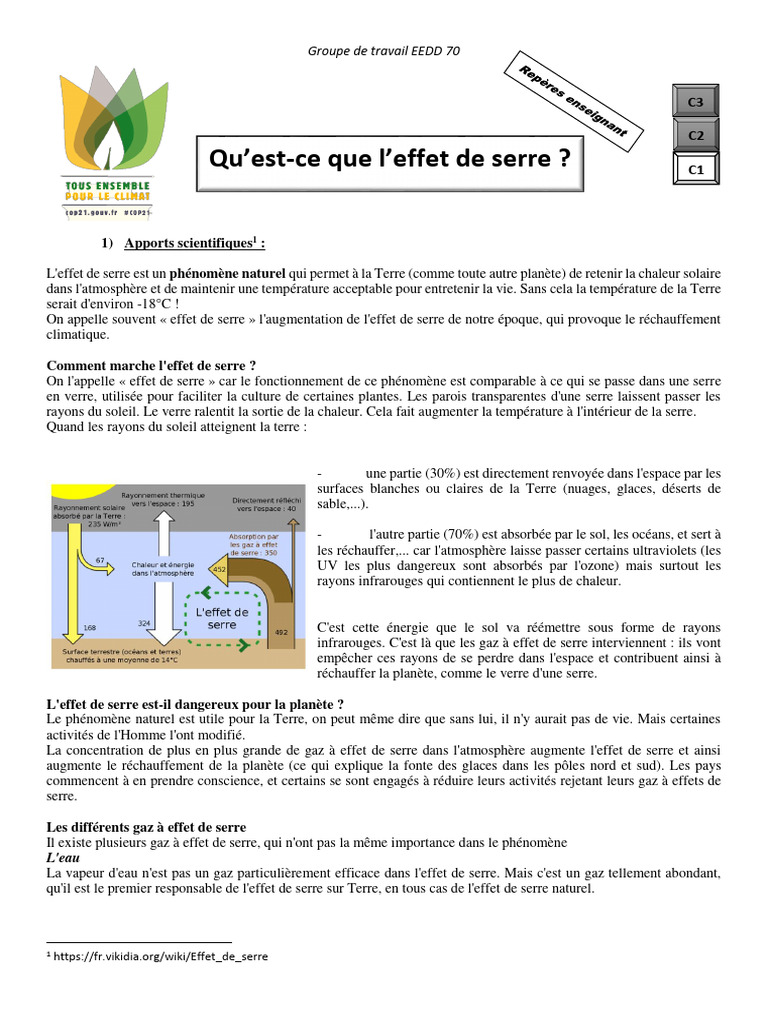 Comprendre l'effet de serre | PDF | Effet de serre | Serre