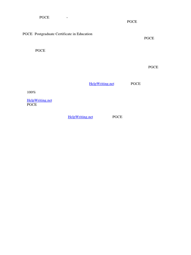 pgce个人陈述 小学 | PDF