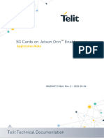 Telit 5G Cards On Jetson Orin™ Enablement Application Note r2