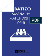 Ubatizo-Maana Na Mafundisho Yake