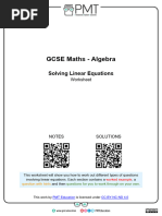 A. Solving Linear Equations