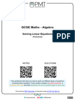 A. Solving Linear Equations