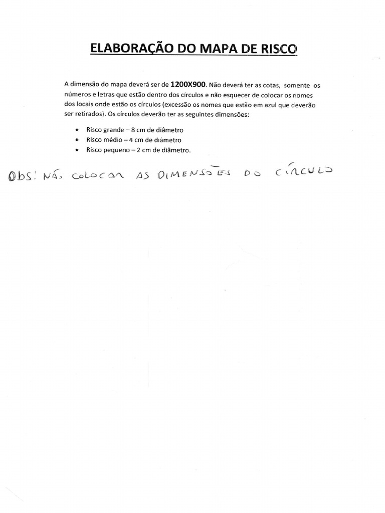Orientações para Elaboração Do Mapa de Risco | PDF