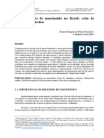 O Sub-Registro de Nascimento No Brasil Crise de Cidadania e Direitos