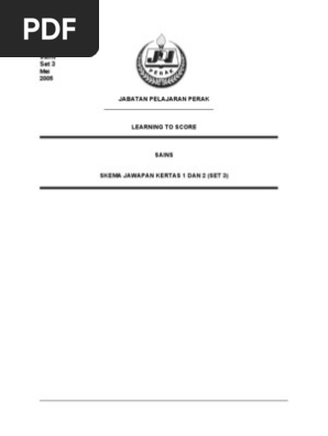 Sains Skema Jawapan Set 3 Pdf