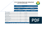 Instituto Tecnológico de Veracruz: Materias CR Calificación Tipo Evaluación Observaciones