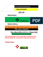 Research On Meta Title and Discription