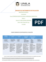 Comparativo de Evaluaciomes