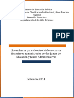 ANEXO 8 Lineamientos para Control de Recursos Juntas 2014