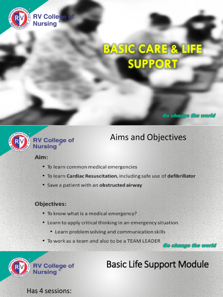 Basic Life Support Training Guide | PDF | Cardiopulmonary Resuscitation ...
