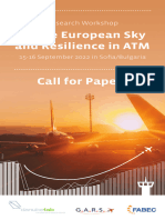 Resilience in ATM - Call For Papers - Sofia 2022
