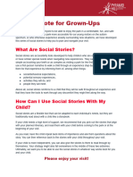 A Note For Grown-Ups: What Are Social Stories?