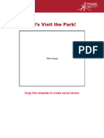 Let's Visit The Park!: Copy This Template To Create Social Stories