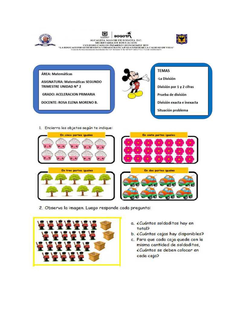 Guia Matematicas División | PDF