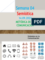 Semama 04 - Metódica de La Comunicación - Semiótica