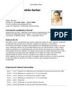 Gerber Mariano - Curriculum Vitae