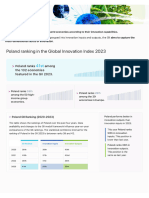 Poland Ranking in The Global Innovation Index 2023