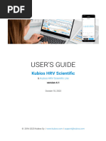 HRV Scientific Users Guide