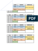 Horario Vesalio