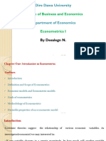 Econometrics I CH-1