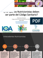 Por Qué Los Nutricionistas Deben Ser Parte Del Codigo Sanitario