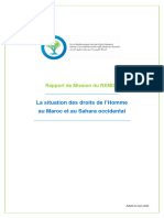 Rapport de Mission REMDH Maroc Et Sahara Occidental